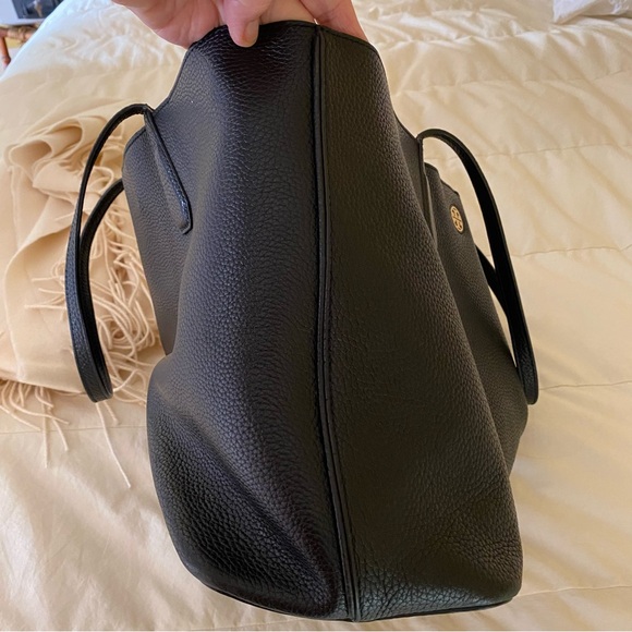 Tory Burch black pebbled leather shopper - Picture 10 of 13